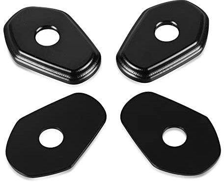 Blinker Adapter Blinkerhalter Distanzstücke Adapterabstandshalter Indikator Adapter Für DR-Z 400 SM GSF 1200 Bandit GSF600 Bandit ABS GSX-R 600 GSX R 650 750 SRAD 1000 1300 Hayabusa Schwarz