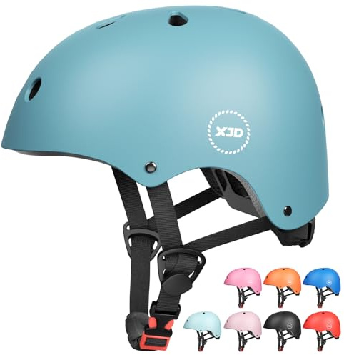 XJD Casco da Bici per Bambini Casco Protettivo Ideale per Bambini e Adolescenti Leggero ma più Sicuro Anche per Skateboard Monopattino Pattini a Rotelle Aggiorna 2.0
