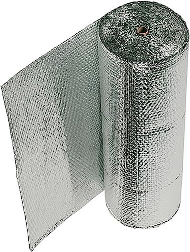 DECAKE Aluminiumfolien-Isolierung, Isolierfolie, Aluminiumfolien-Isolierrolle, Folie, feuchtigkeitsbeständige Membran, Wände, Böden, Dachböden, Gewächshäuser, Whirlpools, Wohnmobile, Hund