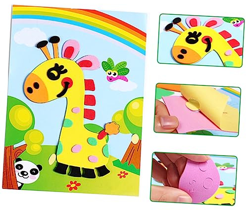 TOYANDONA 3D-Aufkleber 20 Stück Eva Sticker Kunst für Kinder | Schulanfang Party, Kindergarten und Daycare, Selbstgemacht Aufkleber als Bastelmaterialien für Kinder Zufälliger Stil
