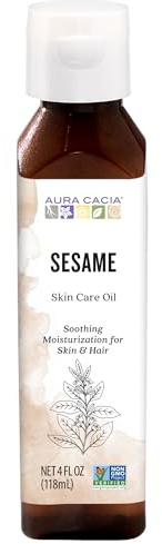 Natural Skin Care Oil, Sesame, 4 fl oz (118 ml)