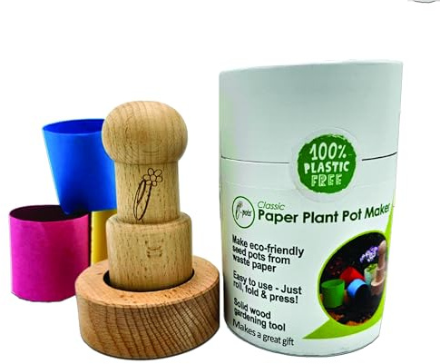 e-pots Paper Plant Pot Maker. Il modo più semplice per realizzare vasi di fiori da carta di scarto. Regalo senza plastica per giardinieri