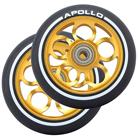 Apollo Stunt Scooter Ersatzräderset Pro Wheels - ABEC9 Kugellager, Roller Rad Ersatz-Räder passend Stunt-Scooter