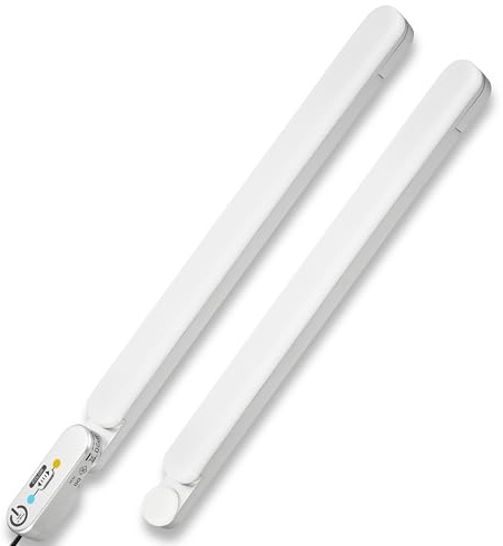 REV Schrankbeleuchtung FlexLight - Erweiterbar & dimmbar, silber | LED Lichtleiste mit Touch-Schalter | Unterbauleuchte Küche LED | 3000/6500K