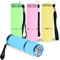FORMIZON 4 Pcs Lampe Torche LED, Mini LED Lampe de Poche Fluorescente, Lampe Torche LED en Aluminium avec Lanière, Lampes de Poche Enduites de Caoutchouc pour Ménage, Le Camping, La Randonnée