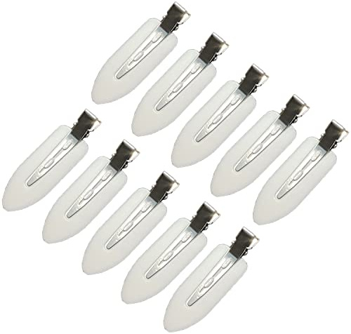 ZEVONDA Pinzas para el Cabello sin Pliegues - Pinzas para el Pelo sin Doblar Herramienta de Clips de Peinado para Mujeres Niñas, Blanco *10