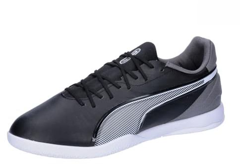 PUMA Unisex Adults King Match IT Soccer Shoe, PUMA Black-PUMA White-Cool Dark Gray, 48 EU