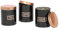 Harbour Housewares 3pc Round Metal Tea Coffee Sugar Canisters Set - Black/Copper - Kitchen Storage Tin Caddy Container Canister Jars with Lid
