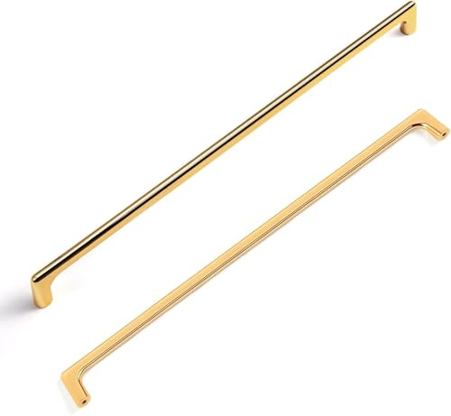 SYZOW 6 stycken skåphandtag gyllene möbelhandtag gyllene kökshandtag guld handtag möbler guld skåphandtag gjorda av lådhandtag 224 mm