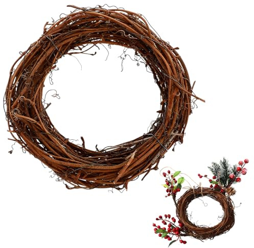 Grapevine Garland - 2pcs DIY Crafts Natural Grapevine Twig Vines - Vines Garland Wreaths for Wedding House Holiday Door Vase Wall Decor