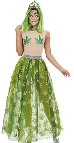 Smiffys Cannabis Queen Costume, Green Halloween und Karneval