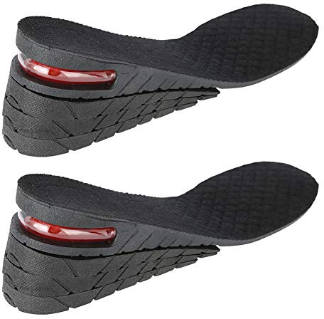 1 par höjd öka innersulor 1-4 lager valfria justerbara höjda innersulor unisex högre innersulor för häl lyft höjd (4 lager)