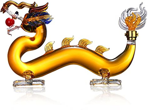 Decanter Drago Whisky Decanter Zodiaco Animale Decanter di Vetro Grande Bere Decanter Dispenser di Liquore per Scotch Vodka Rum Tequila Caraffa whisky