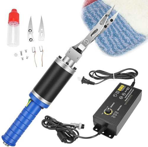 Tufting Teppich Teppichschnitzschere, 200W Elektrische Schere Stoffschneider, Teppichschneider, Scherenschneider für Stoff, 0~4000rpm Einstellbare Geschwindigkeit Multifunktionsschneidwerkzeug