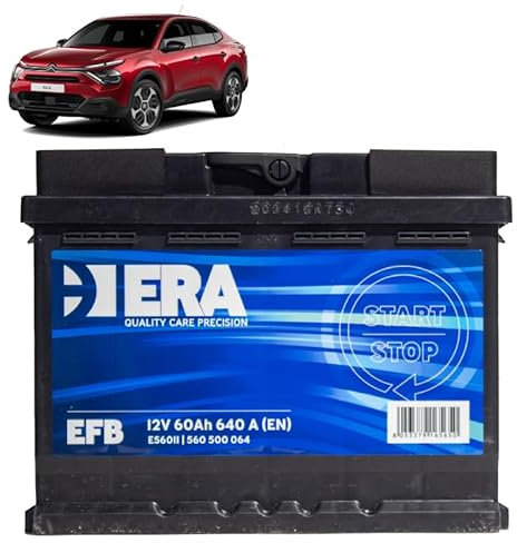 Batteria 60Ah EFB per Citroen C4 III 1.2 PureTech benzina 2020+
