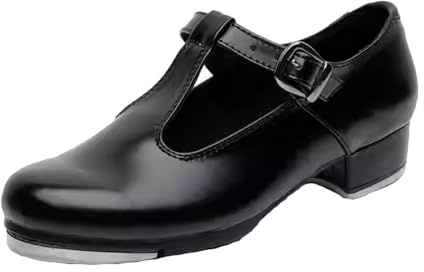 Yummsion Zapatos de Tap,Tap Zapatos Claqué,Zapatos de Jazz Tap Mujer,Zapatos de claqué de tacón bajo,Suaves,Respirable,Antideslizante,para Mujer Hombre NiñOs,para Mujeres,NiñAs,Profesores Baile