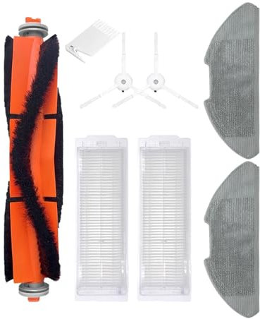 AZSHIW Main Side Brush Hepa Filter Mop Rag Compatible With Xiaomi Mi Robot Vacuum Mop 2 Lite/Mi Robot Vacuum Mop 2 Pro/MJSTL / MJST1SHW Parts(208)