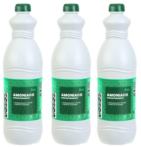 Pack 3 Botellas de Amoniaco con detergente – Limpieza Profunda – 3 x 1,5 Litros