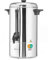 HENDI Kaffee-Perkolator, Einwandig, eingebauter Filterwanne, non drip Hahn, für grob gemahlen Kaffee, kein Papierfilter notwendig, 6L, 230V/1500W, 355x335x(H) 470mm, Edelstahl
