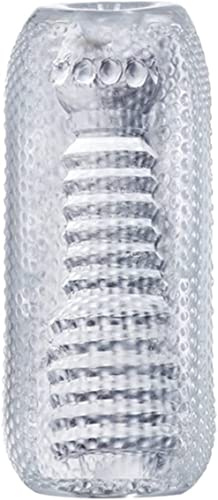 MEYILA Masturber Homme Stimulateur de Pénis Masturbateur Tasse Poche Chatte Poupée de Sexe Manuel Poche Chatte Réaliste Grande Taille Mini Portable Cristal Sex Toys pour Couples Extrême Sexe Homme