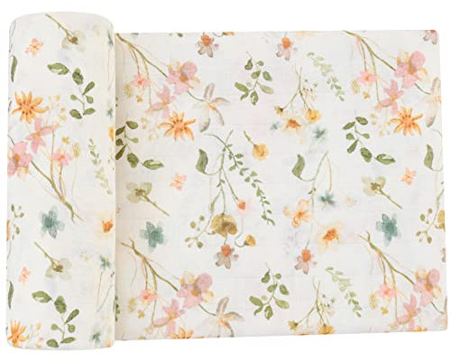 Lebze LifeTree Copertine in Mussola, Morbido Copertina Mussole Neonato, Cotone Bambù 120cm x 120cm Unisex Panno di Copertura, Regalo Perfetto per il Bambino