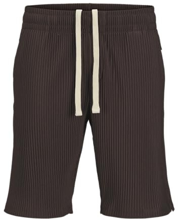 Jack & Jones Jpstkarl Interlude Plisse shorts Mid, Choklad tårta, M