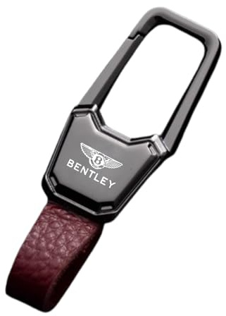 SLLGSDM Car Key Chain for Bentley Continental R 1991-2007, Key Ring Hoops, Keychain Ring Set, Metal Hooks Keychain, Car Accessories,C