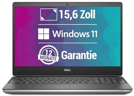 Dell Precision 7550 15,6 Zoll Full HD Laptop Intel Core i7-10750H@ bis zu 5 GHz 32 GB 512 GB SSD mit Windows 11 Pro & GRATIS Antiviren-Software inkl. 12 Monate Garantie (Generalüberholt)