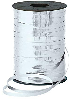 Generic Schleifenband, poliertes Silber, 5 mm x 500, Farbe, UTSG16382_3