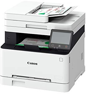 Canon Multifunktionsdrucker i-SENSYS MF746Cx Laser Farbe 4 in 1 - drucken kopieren scannen faxen - (WLAN, LAN, USB, LCD TOUCH) hellgrau