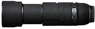 easyCover - Lens Protection Camouflage Cover - Objektivschutz - Schutz für Ihr Kameraobjektiv - Geeignet für Tamron 100-400mm F4.5-6.3 Di VC USD（Model A035 - Schwarz