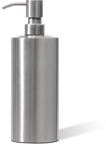ARKTEK Large Stainless Steel Countertop Soap Dispenser - Rust and Leak Proof Liquid Hand Soap Pump Bottle for Kitchen, Bathroom and Countertop Hand Dish Lotion (20 Oz / 600 ml)
