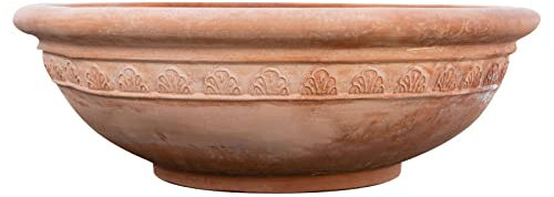 Biscottini Terracotta blumentopf groß 127x127x40 cm | Amphore Garten auf Made in Italy | Terrakotta blumentöpfe | Blumentopf Gross