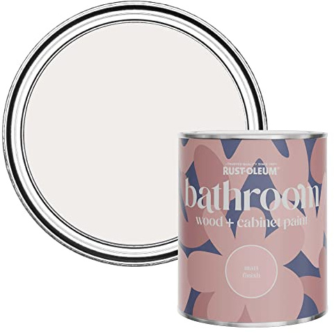 Rust-Oleum Grey Moisture Resistant Bathroom Wood and Cabinet Paint in Matt Finish - FLEUR 750ML