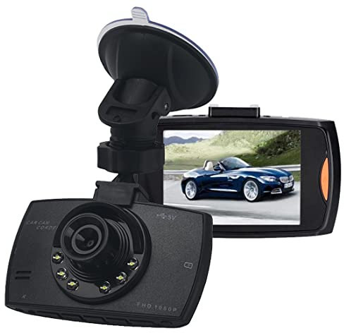 FiTspi Dash Cam Front with Night Lights 1080P Full HD Dash Camera Loop Recording G-Sensor Video Camcorder for Cars