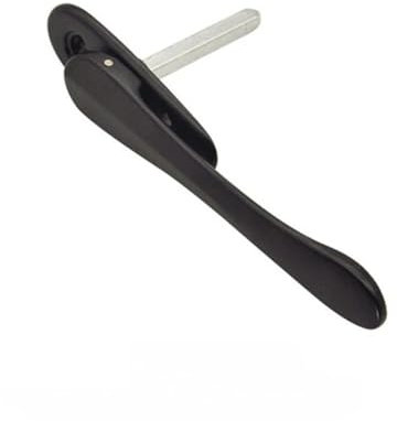 AQXYWUIO Finestra con zanzariera a Maglie diamantate Maniglia Invisibile Finestra Piatta Porta Scorrevole Pieghevole Maniglia Nascosta con Serratura Bassa a Forma di Spada (Color : Schwarz)