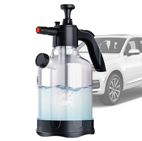 Botella de spray de lavado de espuma – Dispensador de jabón portátil para lavado de coche de 2 L, atomizador de jabón a presión | Coches, autocaravanas, camiones, motocicletas, botellas