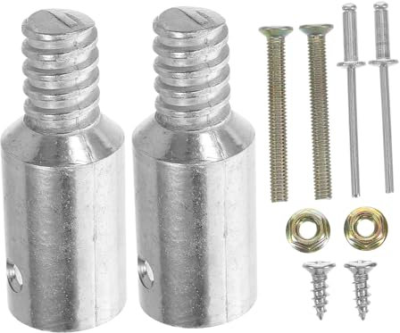KICHOUSE Aluminum Alloy Threaded Pole Tips Sturdy Extension Pole Parts Suitable for Home and Industrial Applications