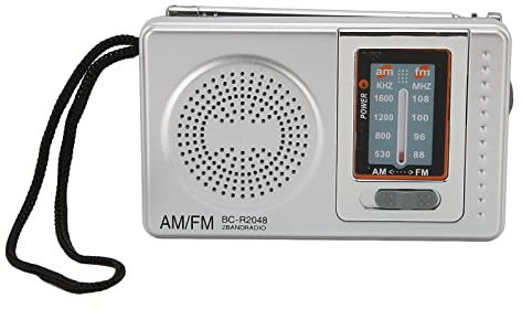 Portable Radio Chip AM FM Transistor Radio with Built in Speaker for Home Travel Entertainment Work Emergency