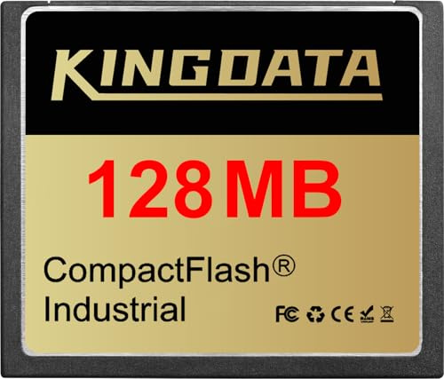 KINGDATA 128Mo Carte mémoire Compact Flash Industrielle FAT16 Type I pour équipements industriels et appareils Photo numériques Anciens