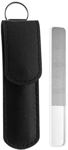 Lime à ongles en verre - Polisseur pour ongles poli - Ergonomique pour Femmes, Hommes, Salon, Maison, Voyage, Pédicure, Spa