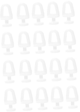TOYANDONA 200 pièces Glisseurs pour Rail de Rideau Silencieux roulettes Flexibles Accessoires pour Tringles Coulissantes