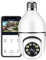 Caméra Ampoule 360 Degrés WiFi Extérieur avec Vision Nocturne, Caméra De Surveillance Guardcam, Suivi Automatique, Audio Bidirectionnel, Détection De Mouvement
