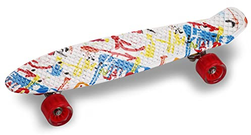 Skateboard Cruiser de PU Infantil 56,5 * 15 cm (Graffiti)