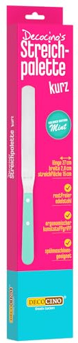 DECOCINO 35026 Spreading Palette Short Mint, Stainless Steel Plastic