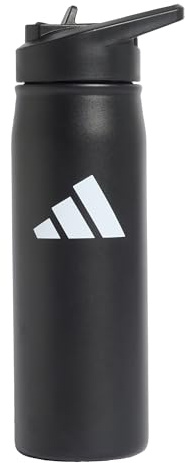 adidas Unisex Metal Bottle Straw 0.6 liter, black/black, One size