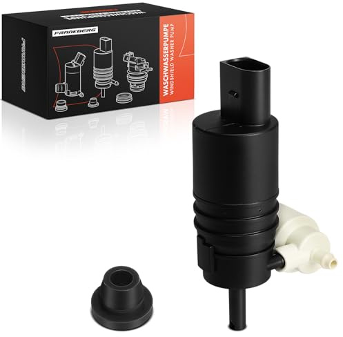 Frankberg Scheibenwaschpumpe Waschwasserpumpe Scheibenreinigung Vorne 2-Polig Kompatibel mit Min.i F56 1er F40 X1 F48 X3 F97 G01 G08 X5 F95 G05 X5 F15 F85 Replace# 67127388349 | Kompatibel mit 3er Touring G21 G81, 2 Active Tourer Van F45, IX3 G08, 2 Active Tourer F45, 3 Touring Van G21