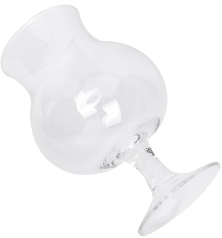 PartyKindom Bicchiere da Whiskey a Forma di Tulipano in Vetro da 450ml, Design Creativo e Facile da Pulire, per Bar e Discoteche