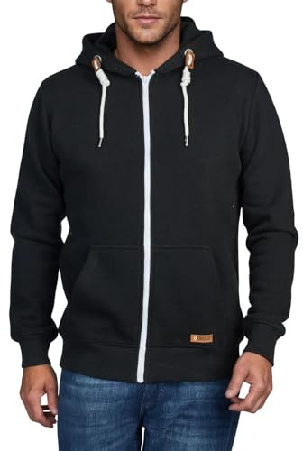 riverso Sweatjacke Herren mit Kapuze Reißverschluss Regular Fit RIVThilo | Kapuzenjacke Grau Braun Grün Rot Blau Schwarz Beige S M L XL XXL 3XL 4XL 5XL