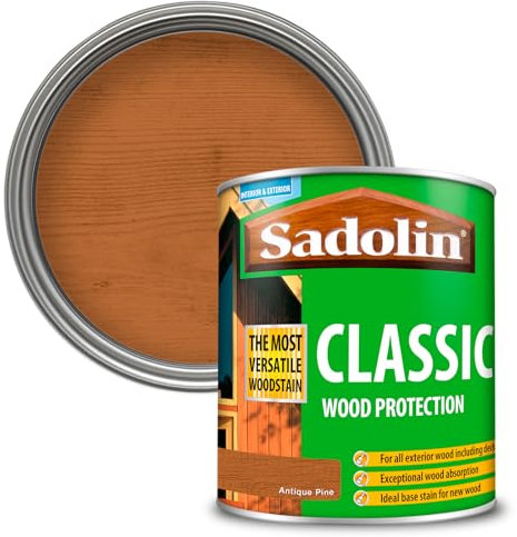 Sadolin Classic All Purpose Woodstain 750ml - Deep Penetrating Protection (Antique Pine)